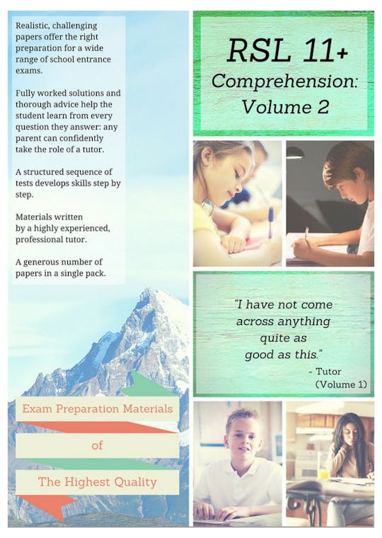 11+ Comprehension Practice Papers Pack 2 (Ages 10-11)