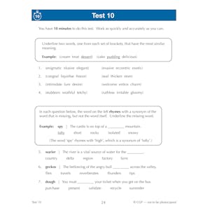11+ GL 10-Minute Tests: Verbal Reasoning - Ages 10-11 Book 2 (with Online Edition) Look Inside Image 2