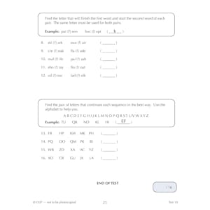 11+ GL 10-Minute Tests: Verbal Reasoning - Ages 10-11 Book 2 (with Online Edition) Look Inside Image 3