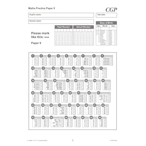 11+ GL Maths Practice Papers: Ages 10-11 - Pack 3 (with Parents' Guide & Online Edition) Look Inside Image 5