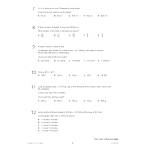 11+ GL Maths Practice Papers: Ages 10-11 - Pack 3 (with Parents' Guide & Online Edition) Look Inside Image 3