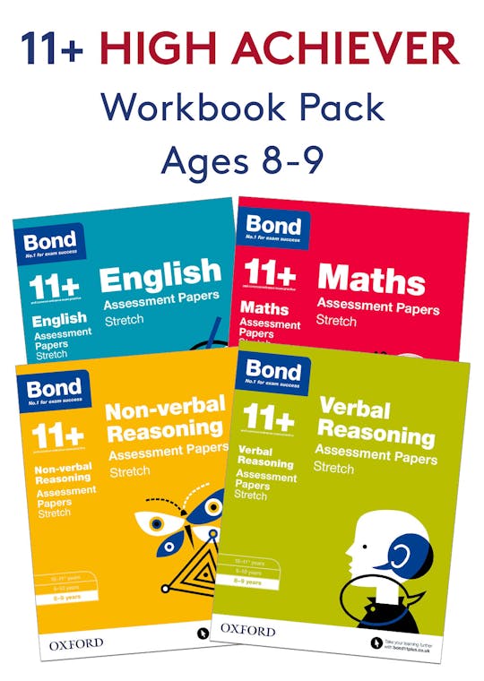 11+ High Achievers Workbook Pack (Ages 8-9)