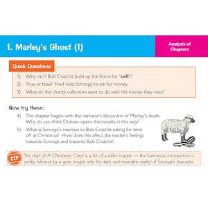 A Christmas Carol Revision Question Cards (Ages 14-16) Look Inside Image 1