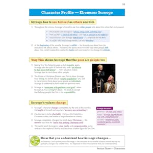 A Christmas Carol Study & Workbook Pack (Ages 14-16) Look Inside Image 4