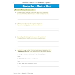 A Christmas Carol Study & Workbook Pack (Ages 14-16) Look Inside Image 10