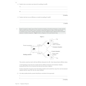 A-Level Biology: AQA Year 2 Exam Practice Workbook - includes Answers Look Inside Image 6