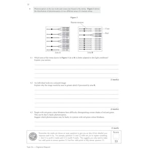 A-Level Biology: AQA Year 2 Exam Practice Workbook - includes Answers Look Inside Image 4