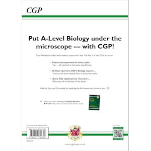 A-Level Biology: OCR A Year 1 & 2 Exam Practice Workbook includes Answers (For exams from 2026) Look Inside Image 1