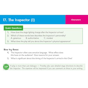 An Inspector Calls Revision Question Cards (Ages 14-16) Look Inside Image 3