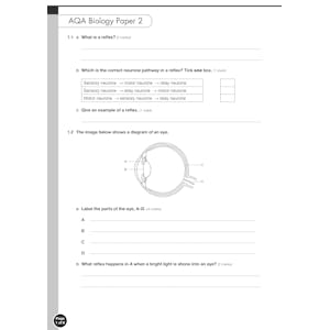 AQA GCSE Biology Exam Workbook (Ages 14-16) Look Inside Image 2