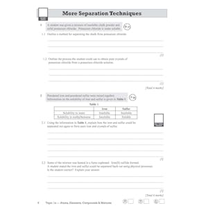 GCSE Chemistry AQA Higher Exam Practice Workbook Look Inside Image 12