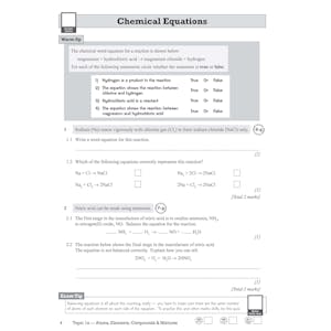 GCSE Chemistry AQA Higher Exam Practice Workbook Look Inside Image 10