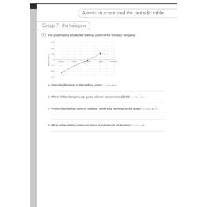 AQA GCSE Chemistry Exam Workbook (Ages 14-16) Look Inside Image 1