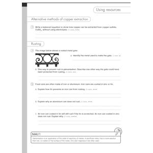 AQA GCSE Chemistry Exam Workbook (Ages 14-16) Look Inside Image 2