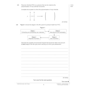 AQA GCSE Chemistry Practice Papers Higher Pack 2 (Ages 15-16) Look Inside Image 4