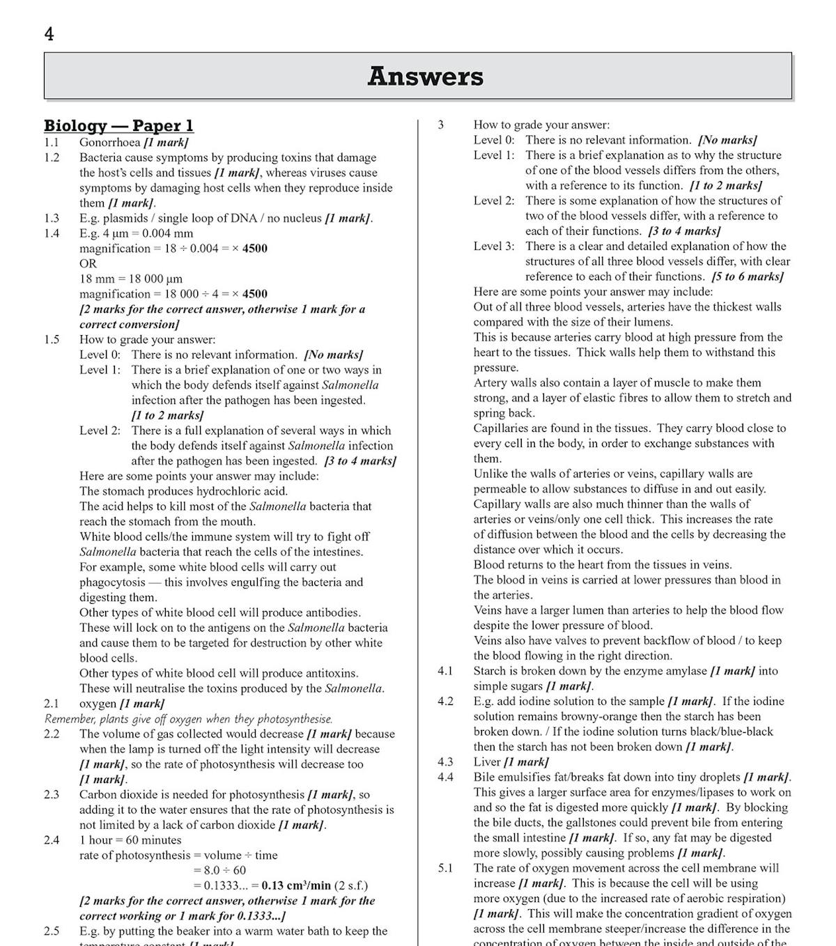 Sample question from AQA GCSE Combined Science practice paper showing a photosynthesis experiment diagram