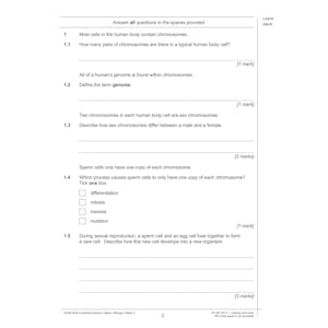 AQA GCSE Combined Science Practice Papers Higher Pack 2 (Ages 15-16) Look Inside Image 1