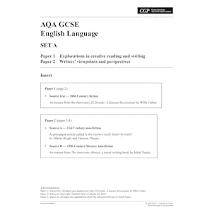 AQA GCSE English Language Practice Papers (Ages 15-16) Look Inside Image 1