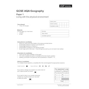 AQA GCSE Geography Practice Papers (Ages 15-16) Look Inside Image 1