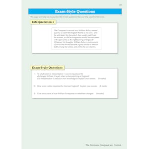 AQA GCSE History Norman England Study Guide (Ages 14-16) Look Inside Image 4