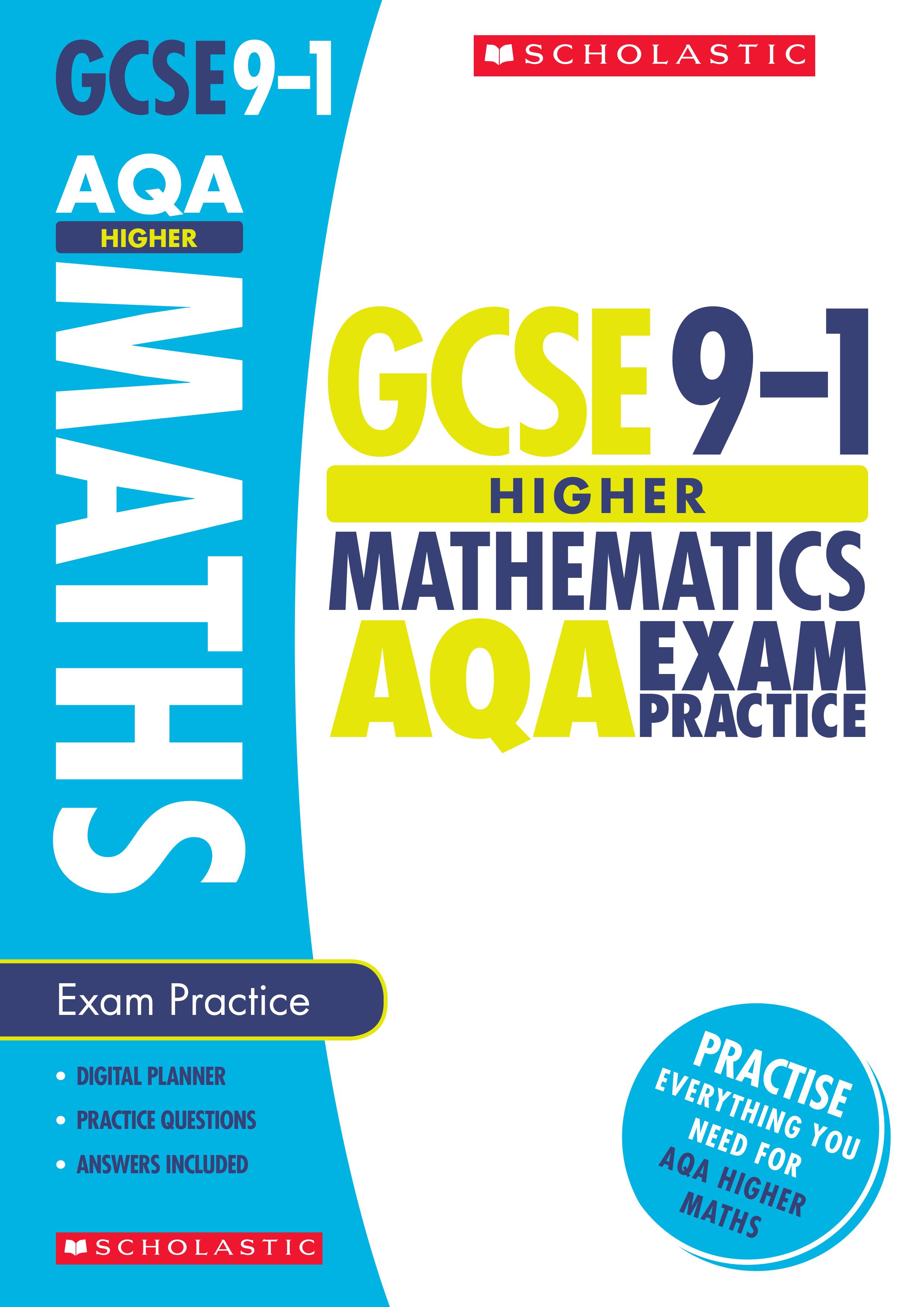 AQA GCSE Maths Exam Workbook Higher (Ages 14-16) Main Image