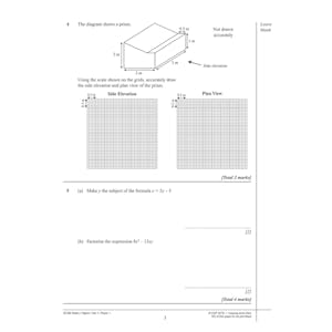 AQA GCSE Maths Practice Papers Higher (Ages 15-16) Look Inside Image 3