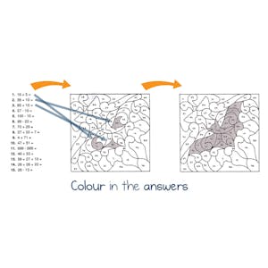 Arithmetic Colouring Book (Ages 7-11) Look Inside Image 1