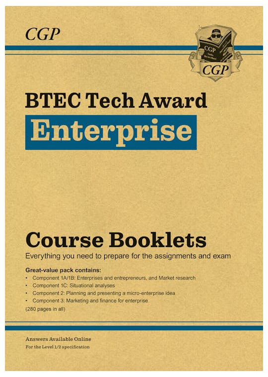 BTEC Tech Award in Enterprise: Course Booklets Pack (with Online Edition)