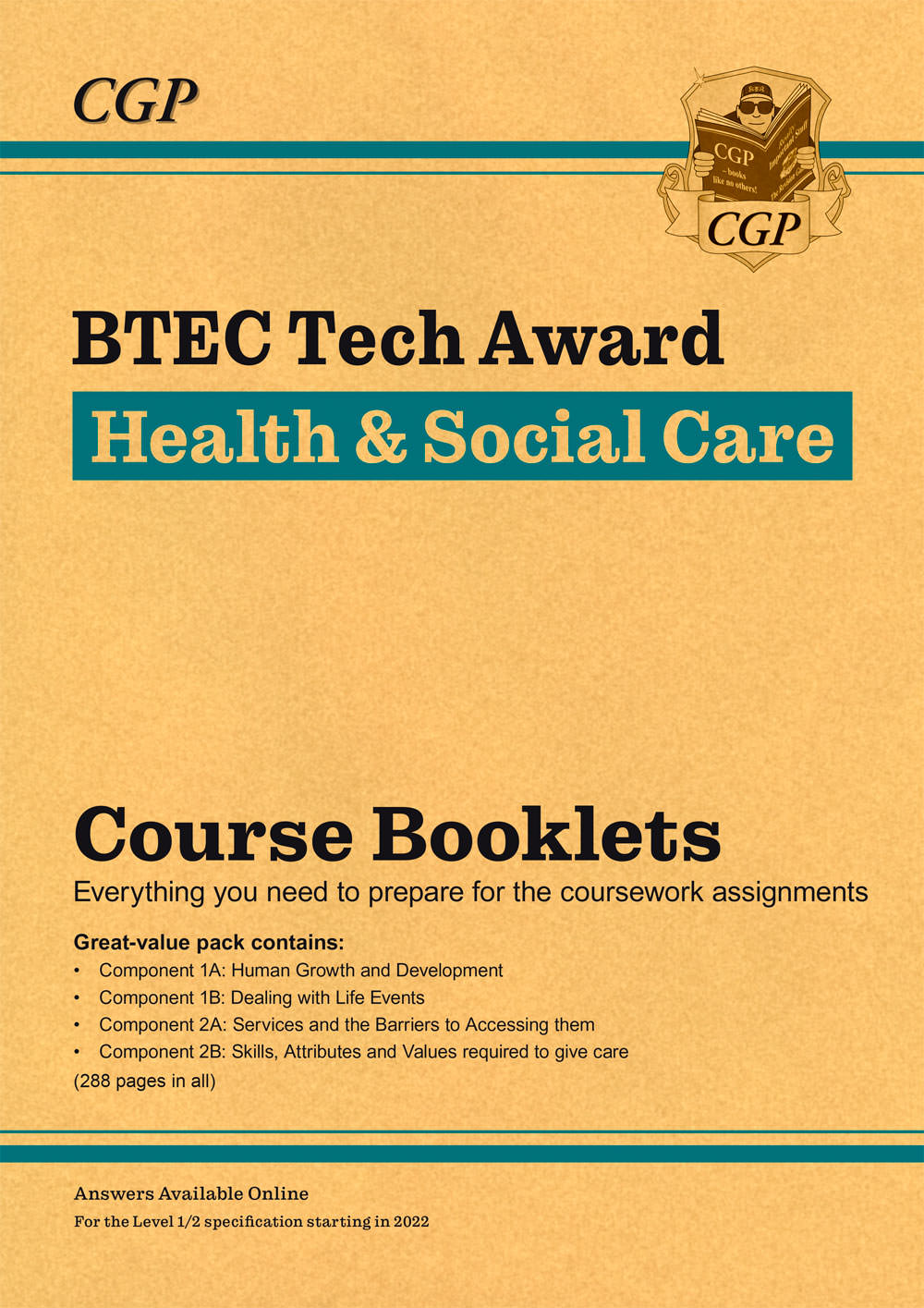 BTEC Tech Award in Health & Social Care: Course Booklets Pack (for courses starting in 2022)