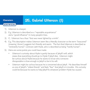 Dr Jekyll & Mr Hyde Revision Question Cards (Ages 14-16) Look Inside Image 4