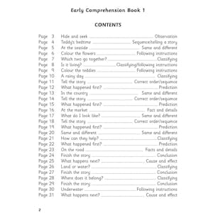 Early Years Comprehension Workbook Pack (Ages 3-5) Look Inside Image 2