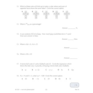 eBay 11+ GL 10-Minute Tests: English, Maths & Reasoning Pack (Ages 10-11) Look Inside Image 22