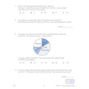 eBay 11+ GL 10-Minute Tests: English, Maths & Reasoning Pack (Ages 10-11) Look Inside Image 52