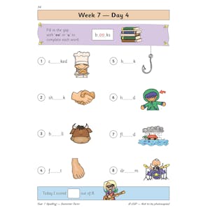 eBay KS1 Spelling Year 1 Daily Practice Books - Full Year (Ages 5-6) Look Inside Image 18