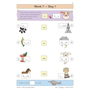 eBay KS1 Spelling Year 1 Daily Practice Books - Full Year (Ages 5-6) Look Inside Image 15