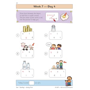eBay KS1 Spelling Year 1 Daily Practice Books - Full Year (Ages 5-6) Look Inside Image 6