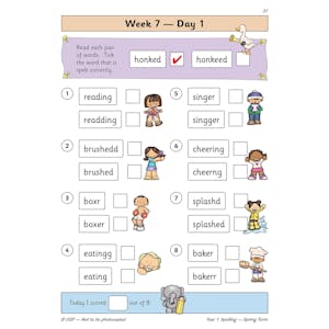 eBay KS1 Spelling Year 1 Daily Practice Books - Full Year (Ages 5-6) Look Inside Image 3