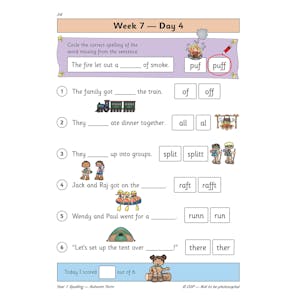 eBay KS1 Spelling Year 1 Daily Practice Books - Full Year (Ages 5-6) Look Inside Image 12