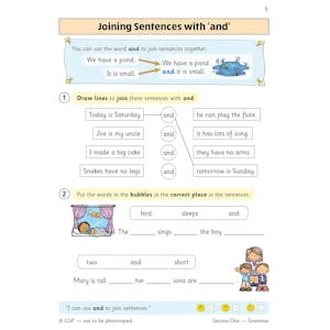 eBay KS1 Year 1 English Grammar, Punctuation & Reading Pack (Ages 5-6) Look Inside Image 2