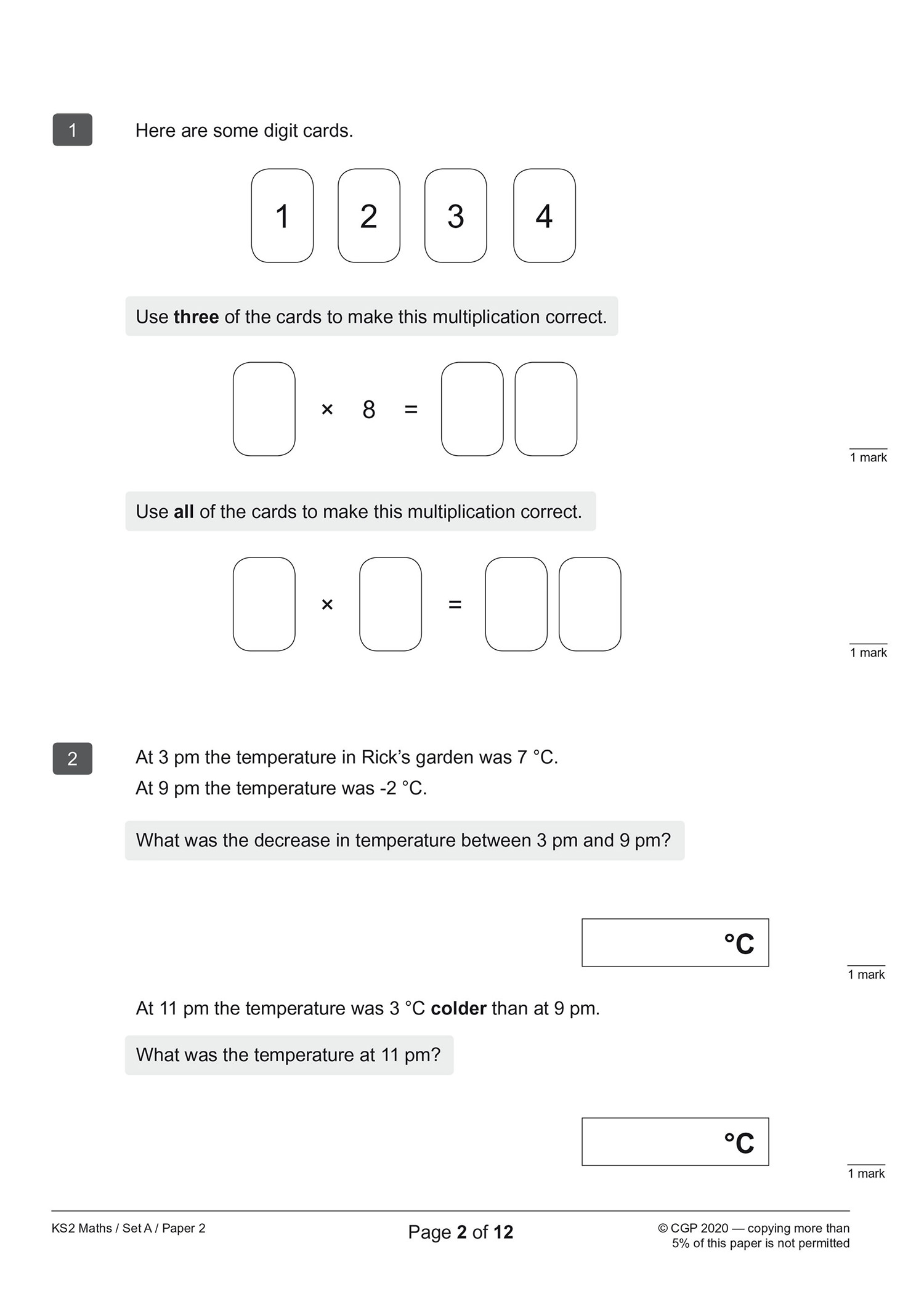 eBay KS2 Maths SATS Practice Papers Pack 2025 Tests (Ages 10-11) Look Inside Image 11