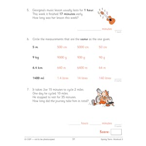 eBay KS2 Year 4 English & Maths Weekly Workouts Pack (Ages 8-9) Look Inside Image 5