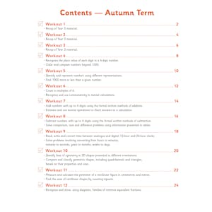 eBay KS2 Year 4 English & Maths Weekly Workouts Pack (Ages 8-9) Look Inside Image 1