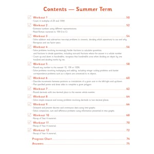 eBay KS2 Year 4 English & Maths Weekly Workouts Pack (Ages 8-9) Look Inside Image 2