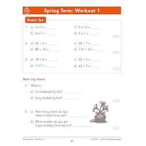 eBay KS2 Year 4 English & Maths Weekly Workouts Pack (Ages 8-9) Look Inside Image 17