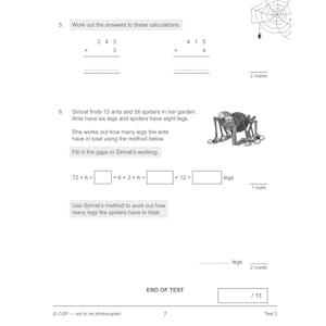 eBay KS2 Yr5 Maths 10-Min Tests Pack: Mixed Topics (Ages 9-10) Look Inside Image 15