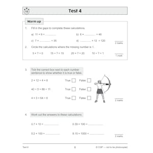 eBay KS2 Yr5 Maths 10-Min Tests Pack: Mixed Topics (Ages 9-10) Look Inside Image 16