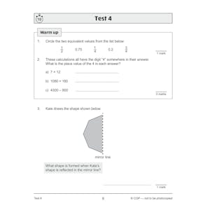 eBay KS2 Yr5 Maths 10-Min Tests Pack: Mixed Topics (Ages 9-10) Look Inside Image 22