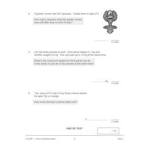 eBay KS2 Yr5 Maths 10-Min Tests Pack: Mixed Topics (Ages 9-10) Look Inside Image 21