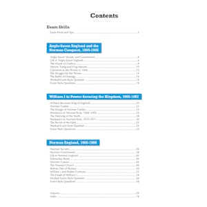 Edexcel GCSE History Anglo Saxon & Norman England Study Guide (Ages 14-16) Look Inside Image 1