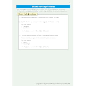 Edexcel GCSE History Anglo Saxon & Norman England Study Guide (Ages 14-16) Look Inside Image 3
